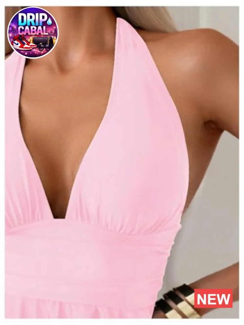 Women's 2 Piece Tankini Set - Ruched Halter Swimsuits with Shorts